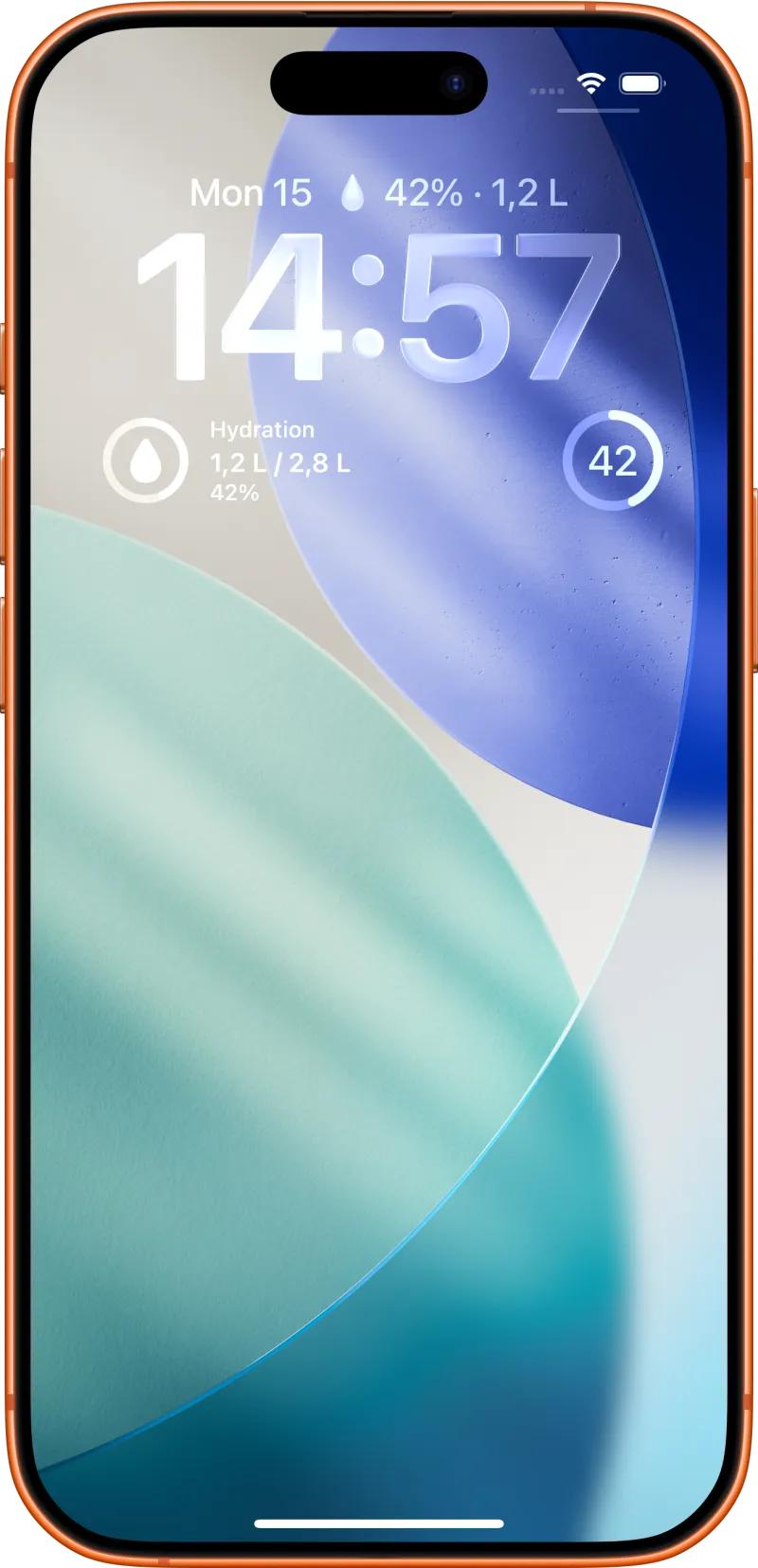 Lock Screen hydration widget